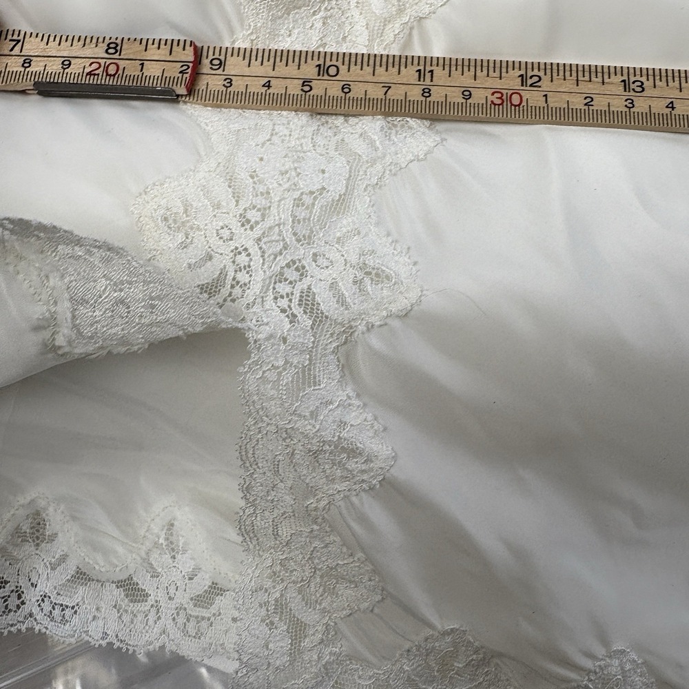Vintage Wonder Maid Ivory Lace Slip Chemise Nightgown Fine Lingerie Size 34 - Picture 16 of 16